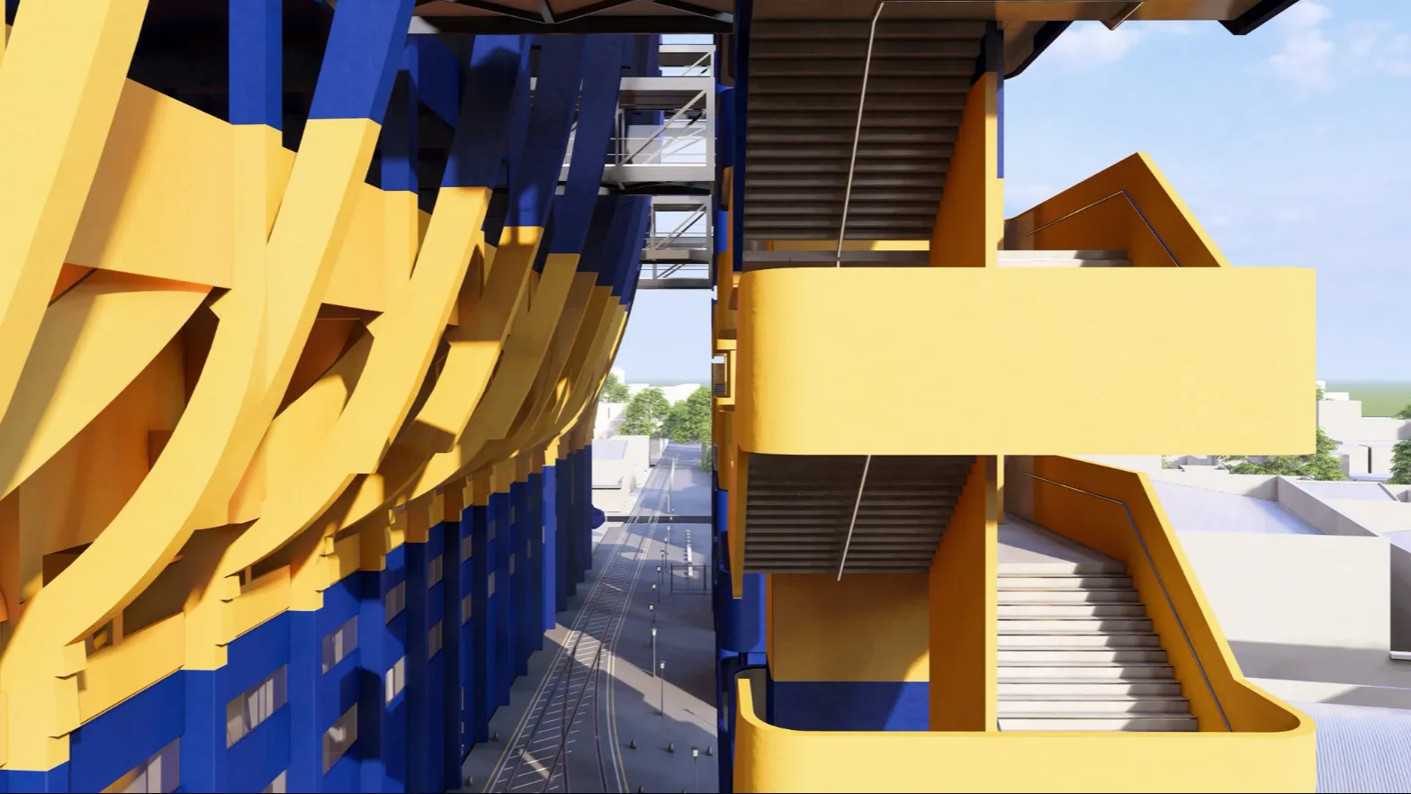 Así son las torres con ascensores y escaleras que quiere construir Boca.