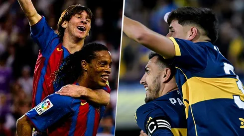 El gesto de Paredes con Aranda que se hizo viral y generó comparaciones con Messi y Ronaldinho.