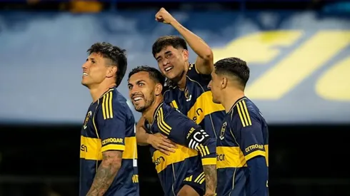Aranda gritó su primer gol con Boca.