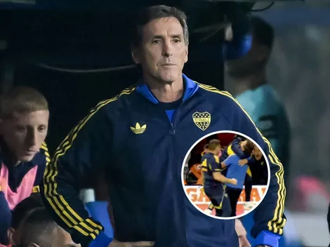 Se jugaba mucho: los apasionados festejos de Úbeda durante el triunfo de Boca ante Instituto