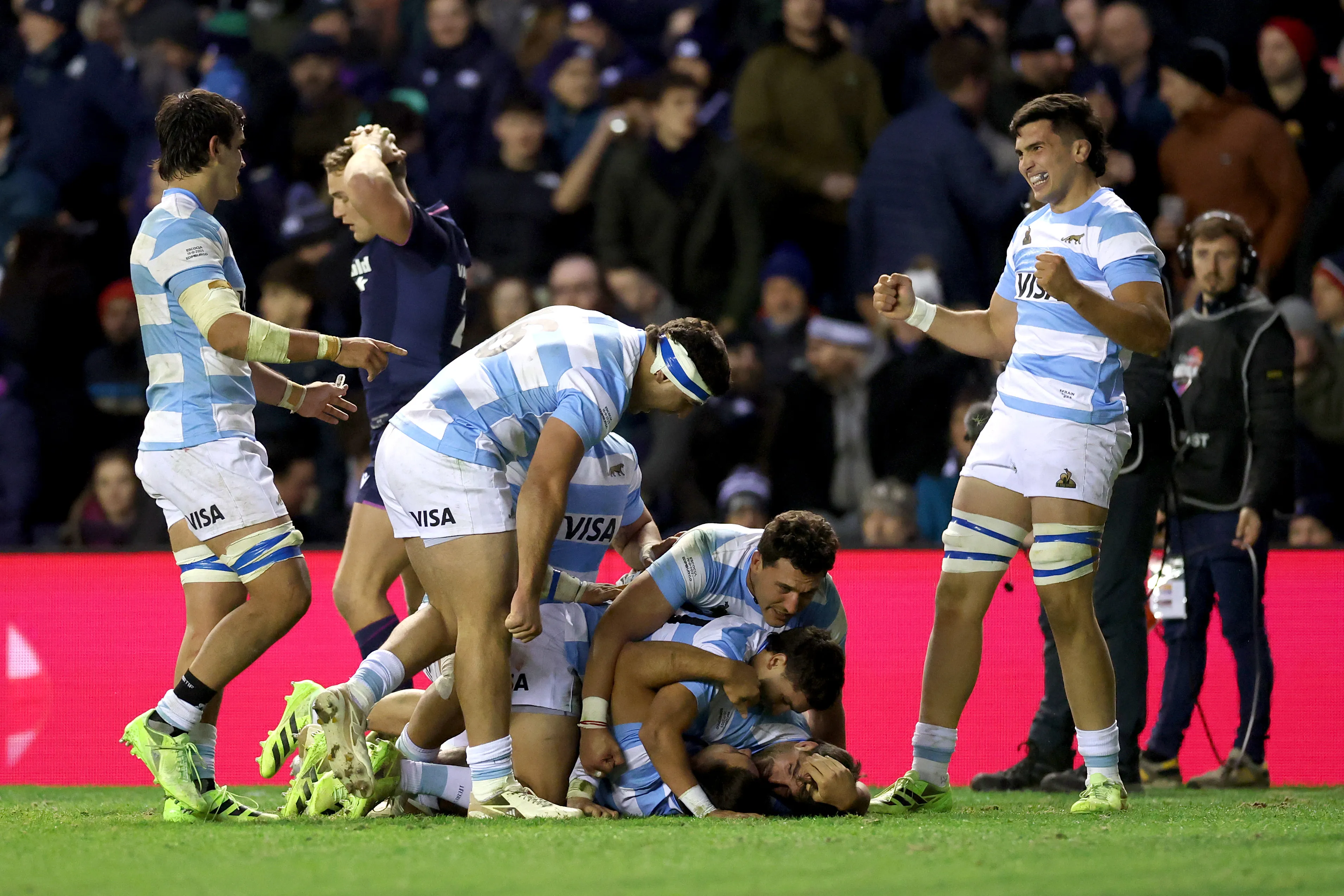 La Selección Argentina de Rugby. (Getty)