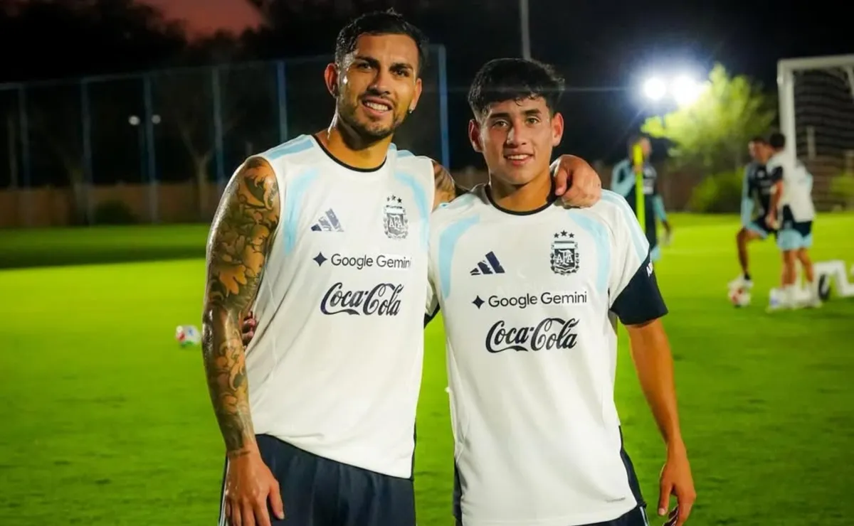 Las fotos que compartió Aranda con la Selección Argentina y conmovieron al Mundo Boca: 