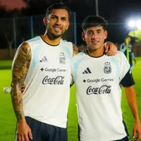 Las fotos que compartió Aranda con la Selección Argentina y conmovieron al Mundo Boca: "Momento único"
