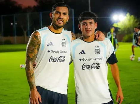 Las fotos que compartió Aranda con la Selección Argentina y conmovieron al Mundo Boca: "Momento único"
