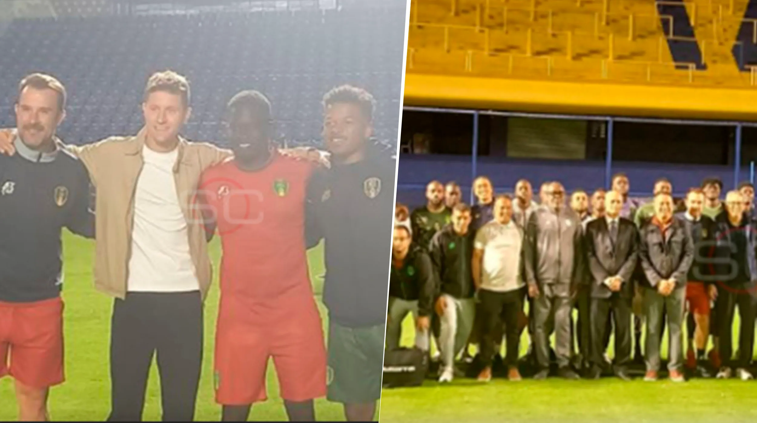 Ander Herrera, con el plantel de Mauritania. (ESPN)