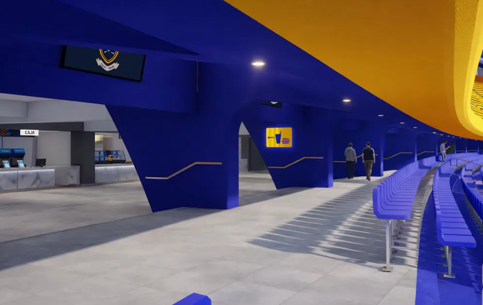 Así quedaría La Platea L en La Bombonera. (Infobae)