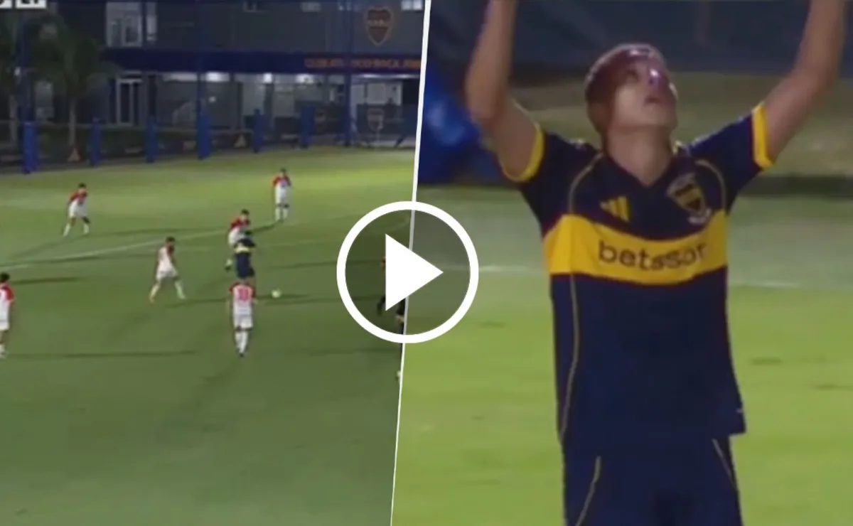 VIDEO | Con Úbeda en la platea, el golazo de Leonel Flores en la Reserva de Boca