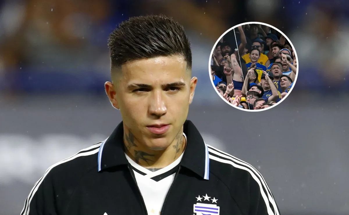 Enzo Fernández se quejó de La Bombonera y los hinchas de Boca salieron al cruce: 