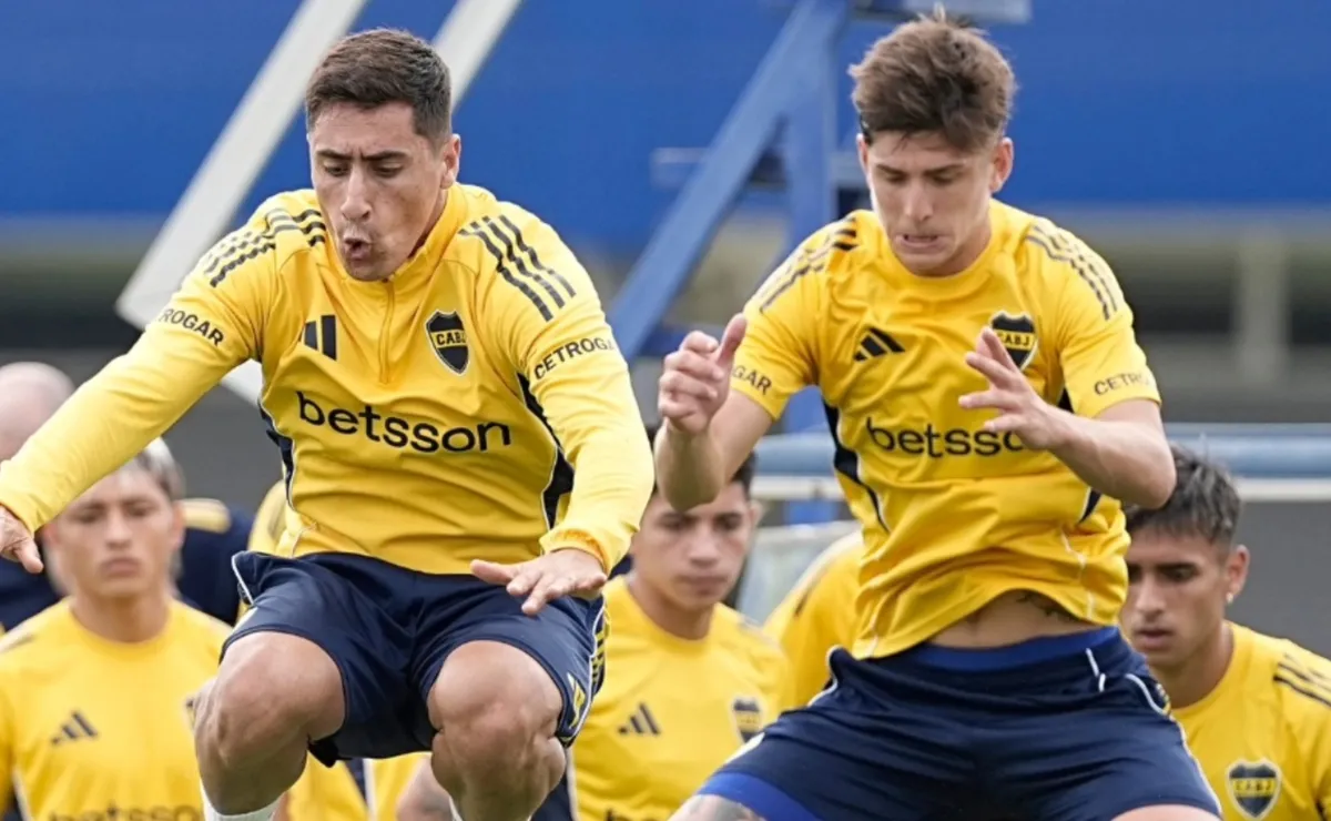 Recuperado: el titular de Boca que volvió a entrenarse a la par del grupo