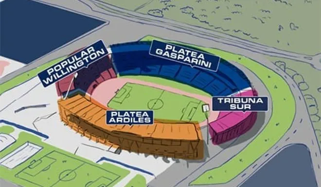 Los hinchas de Boca ocuparán la Tribuna Sur Artime.