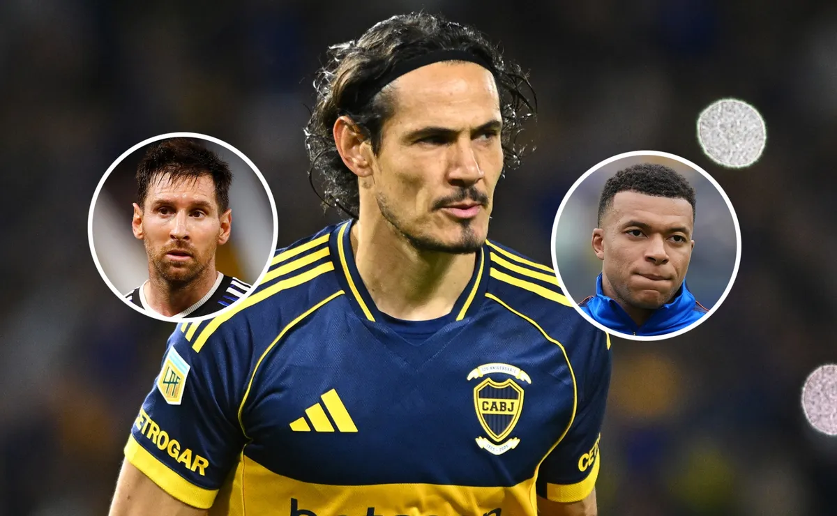 El posteo de PSG que compartió Cavani y generó polémica por Messi y Mbappé