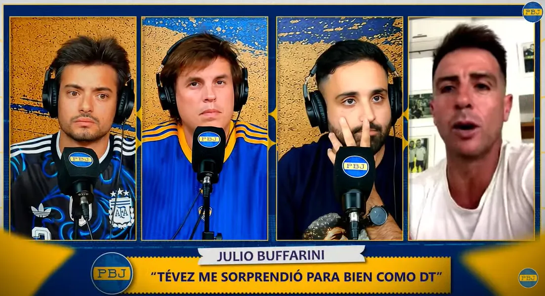 Buffarini quiere ver a Tevez como DT de Boca. (Captura Planeta Bostero)