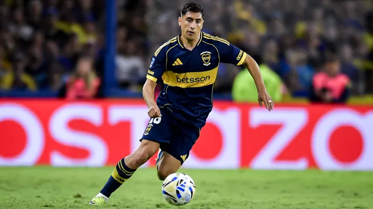 Merentiel será el capitán de Boca vs. Talleres. Foto: Getty Images.