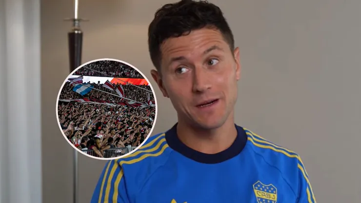 El español chicaneó a los hinchas de River.