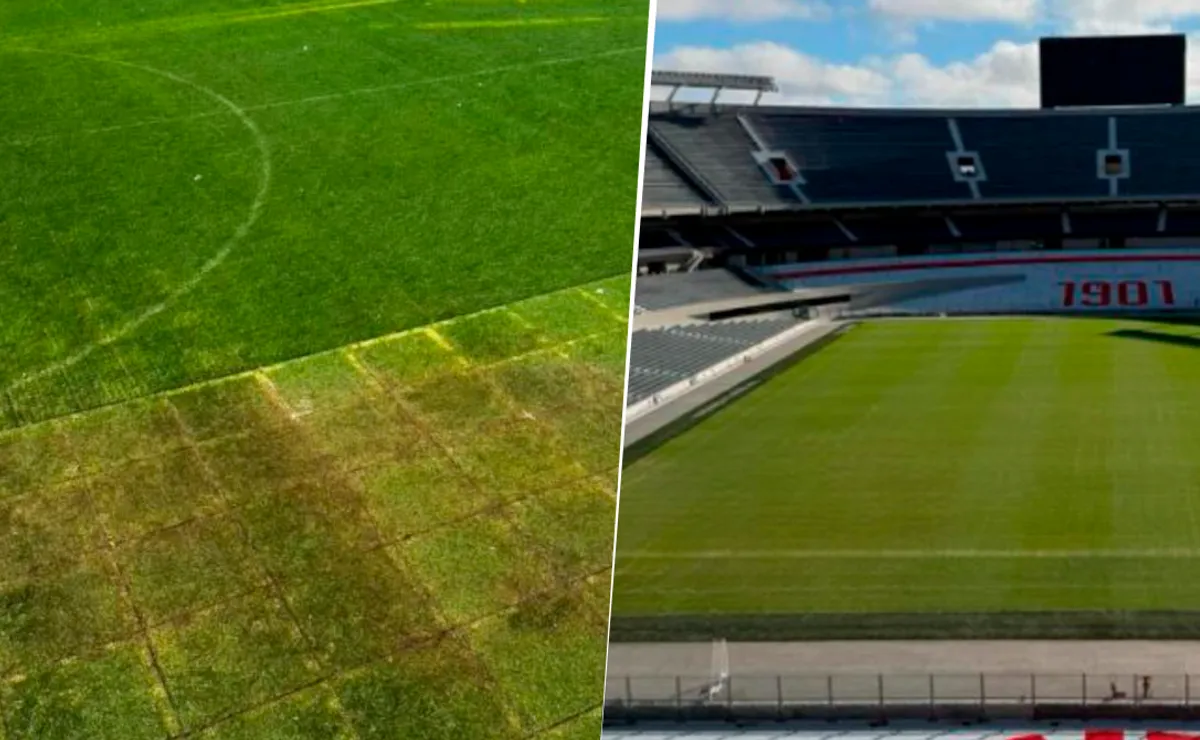 Un desastre: así está el campo de juego del Monumental, a dos días del Boca-River