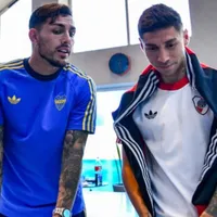 Paredes y Montiel fueron dupla de metegol y los otros dos jugadores de Boca que fueron a la conferencia