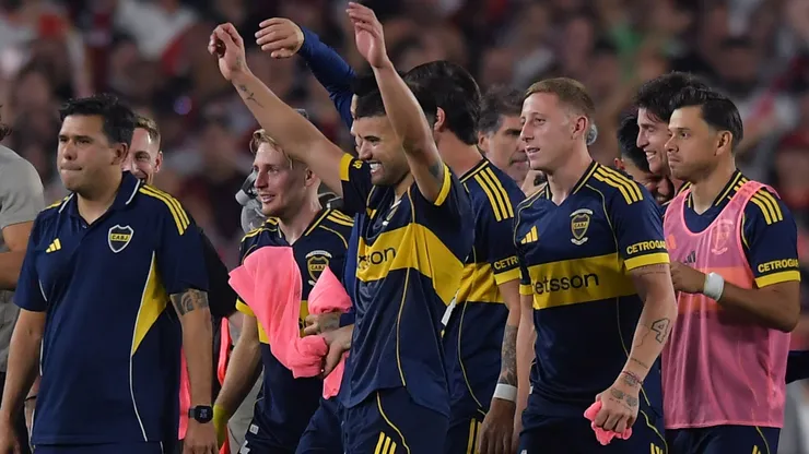 Boca celebró el triunfo en el Monumental.