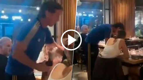 El Sifón disfrutó de una cena con su familia luego del triunfo.