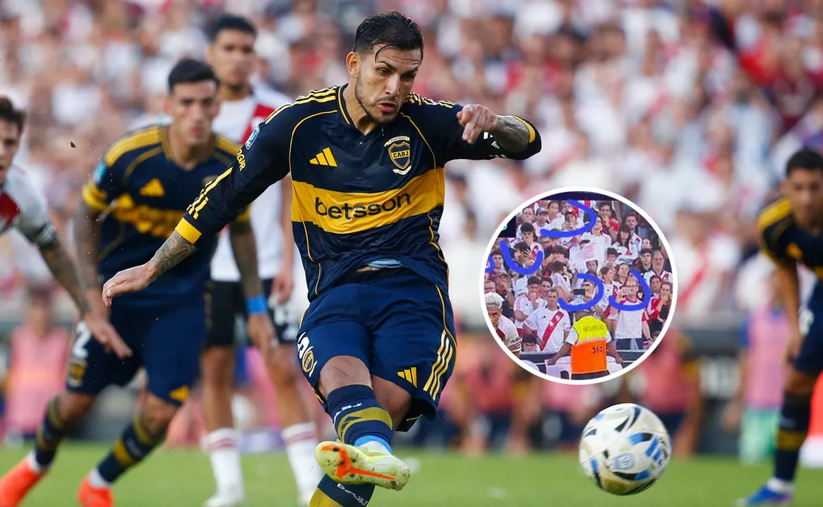 La increíble reacción de la platea de River al penal de Paredes que fue viral: 