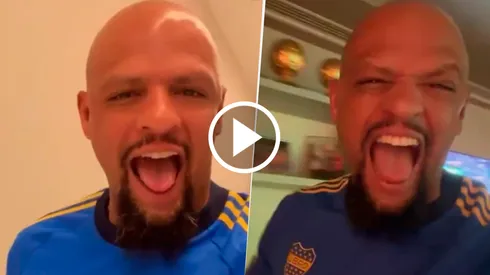 Felipe Melo festejó el triunfo de Boca.