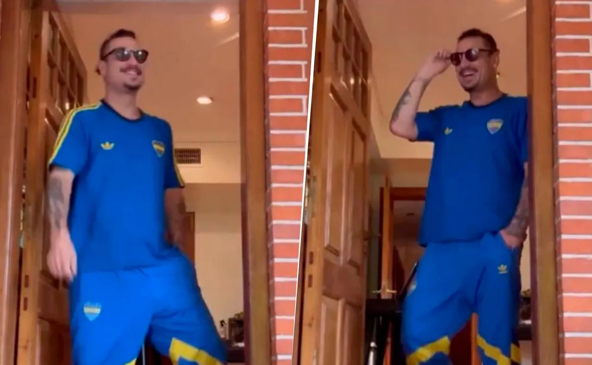 La gastada de Daniel Osvaldo a River, con un detalle muy especial en la puerta de su casa