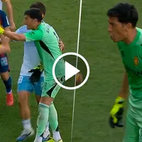 Ex Boca: Andrada terminó expulsado por golpear a un rival