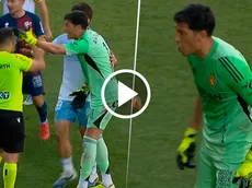 Ex Boca: Andrada terminó expulsado por golpear a un rival