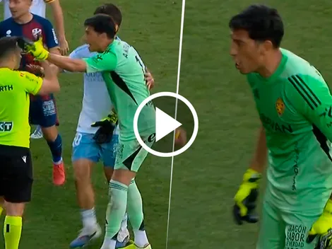 Ex Boca: Andrada terminó expulsado por golpear a un rival