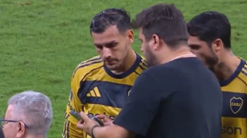 La reacción de Paredes al ver la expulsión de Bareiro.