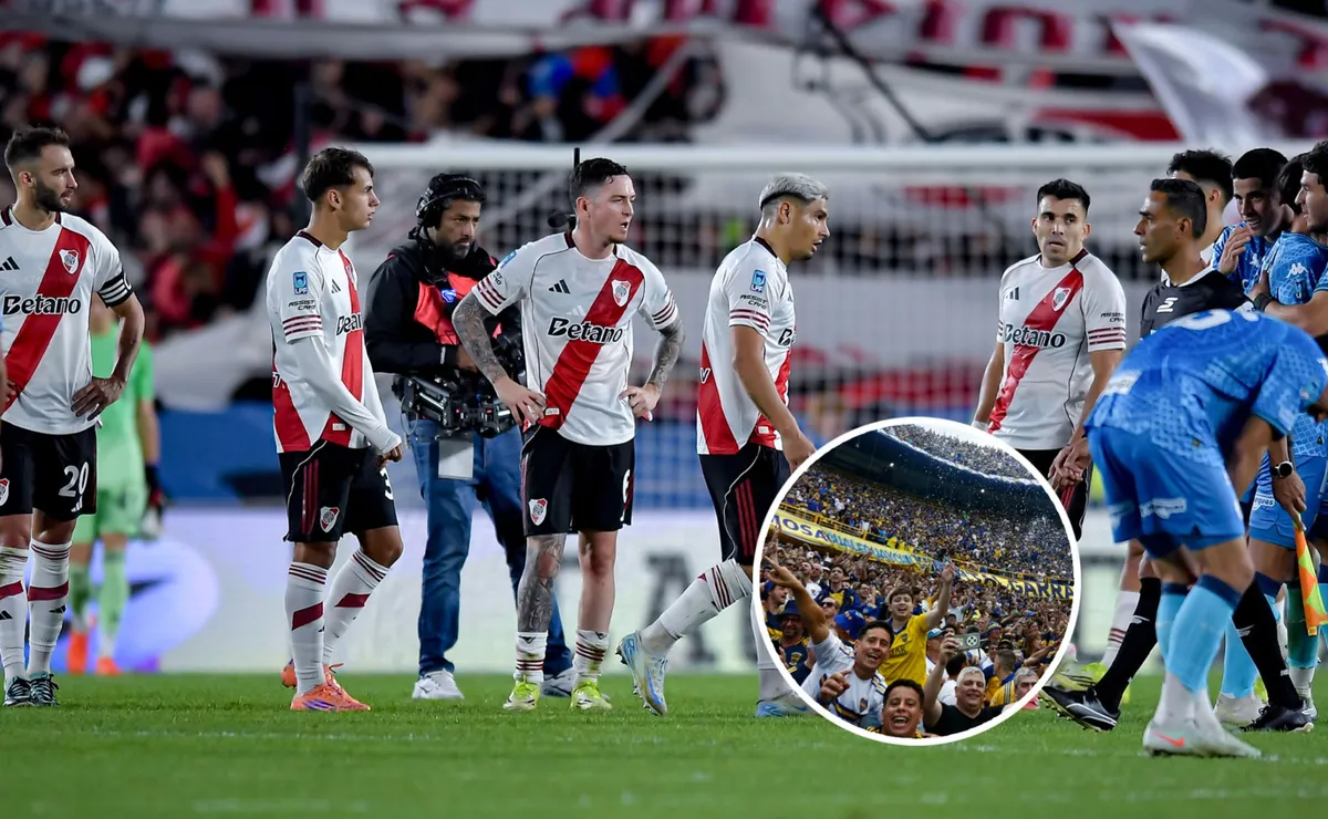 Las gastadas de los hinchas de Boca a River por la derrota: 