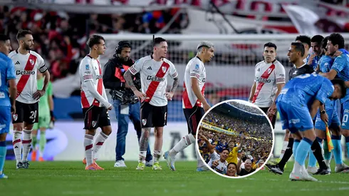 Las gastadas de los hinchas de Boca a River.