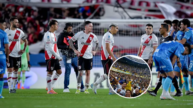 Las gastadas de los hinchas de Boca a River.
