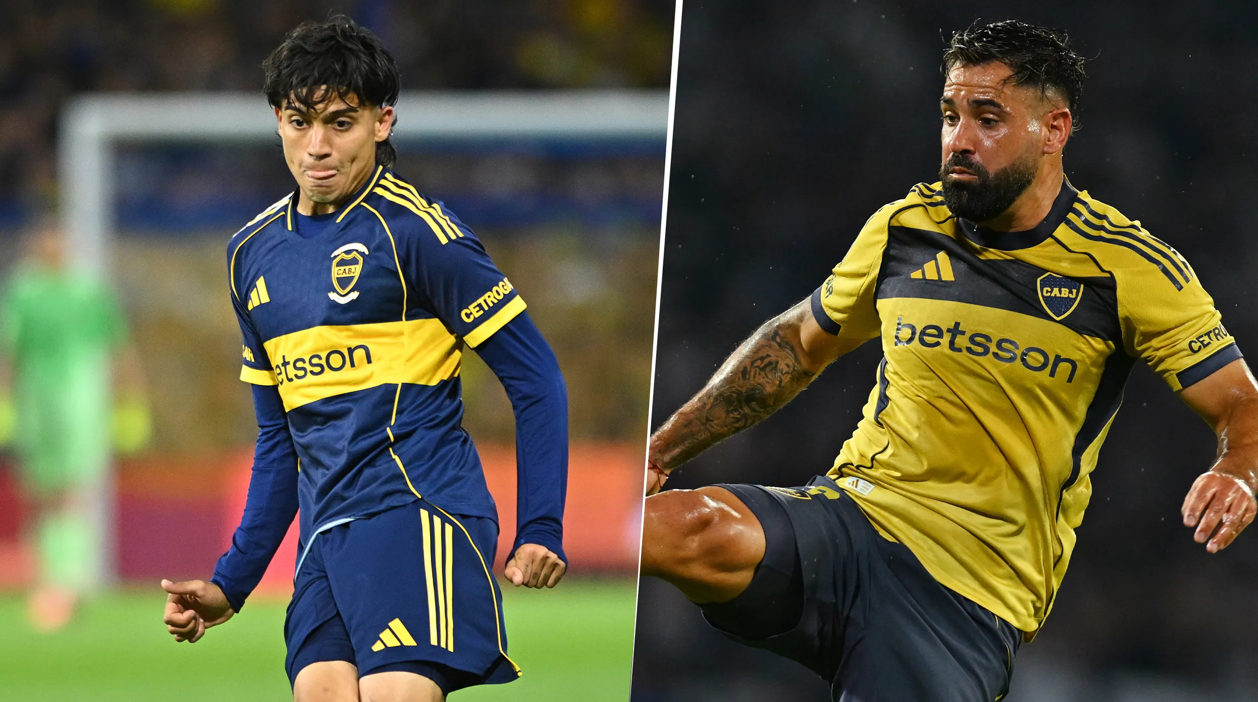 Zeballos y Giménez pelean por un lugar en el once de Boca. (Getty)