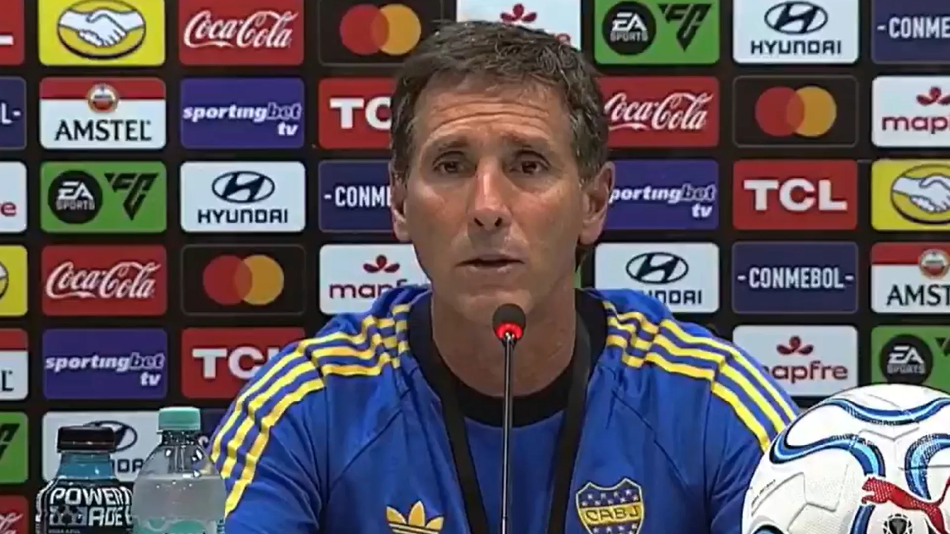 Úbeda se mostró confiado para lo que se le viene a Boca. (Captura)