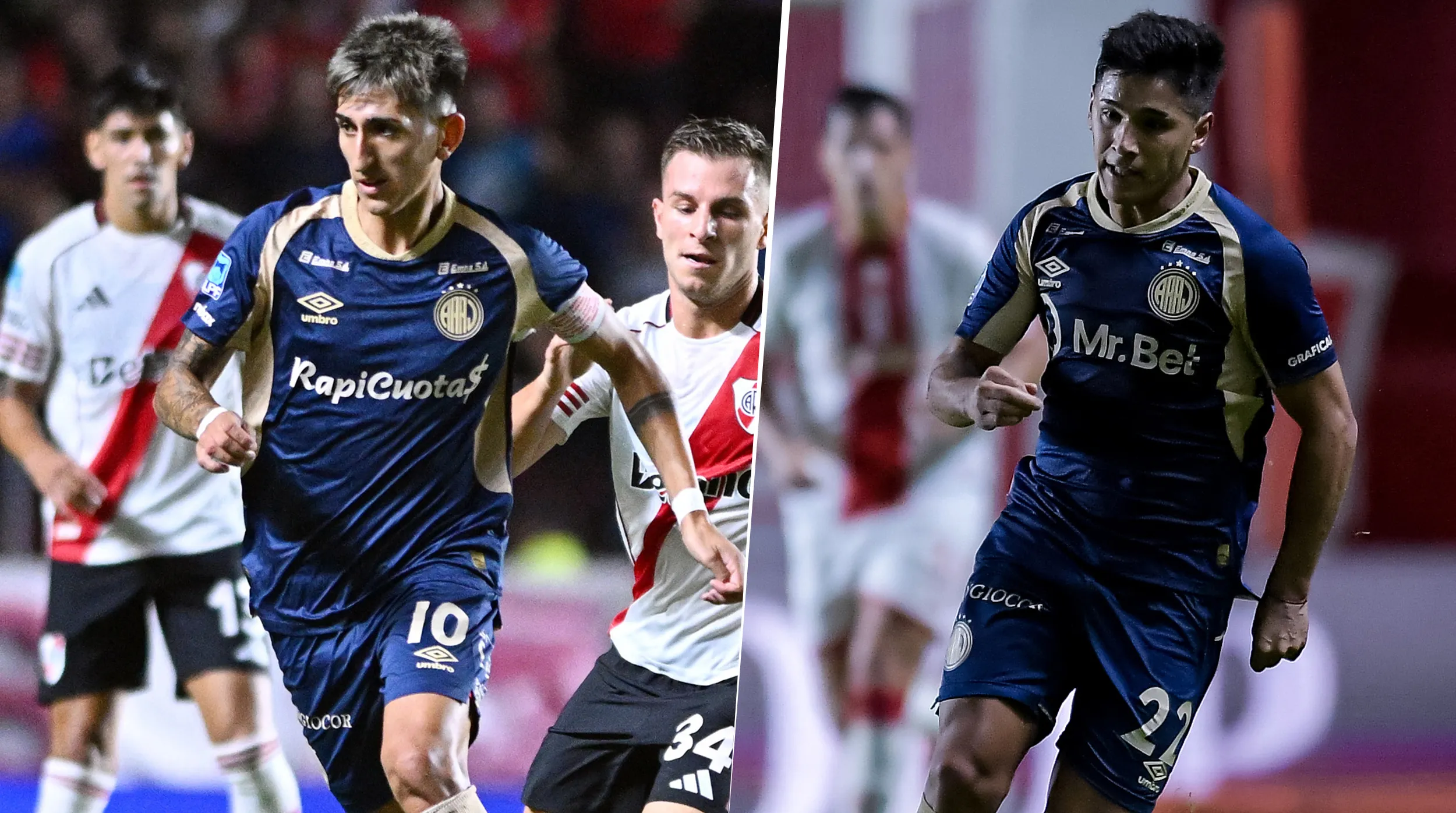 Lescano y Lozano, los jugadores de Argentinos que gustan en Boca. (Getty)
