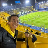 Después de 5 años, Leo Jara volvió a La Bombonera y fue a ver Boca-Cruzeiro