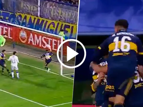 Mitad Paredes, mitad Merentiel: el gol de Boca a Cruzeiro para el 1-0
