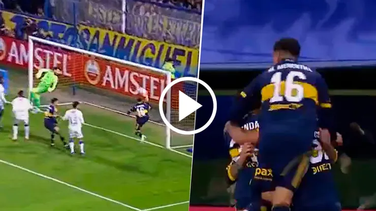 El gol de Boca ante Cruzeiro.