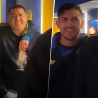 Paredes abrazó a Riquelme y bromeó por los rumores de una pelea: "Según ustedes"