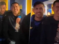 Paredes abrazó a Riquelme y bromeó por los rumores de una pelea: "Según ustedes"