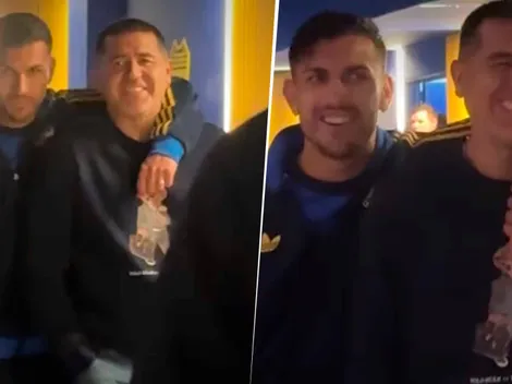Paredes abrazó a Riquelme y bromeó por los rumores de una pelea: "Según ustedes"