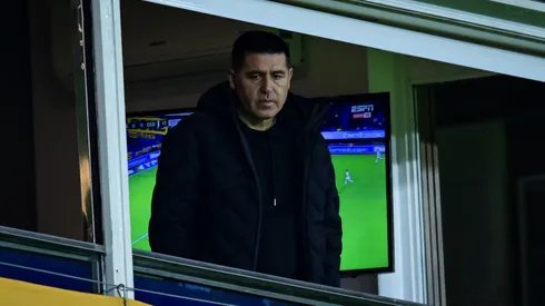 El presidente se acercó al vestuario para charlar con los jugadores tras el empate frente a Cruzeiro.