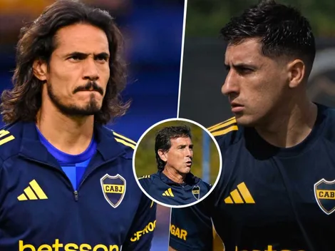 La decisión final de Úbeda con Cavani y Merentiel para Boca vs. Universidad Católica