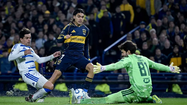 Zeballos se despide de Boca. Foto: Getty.