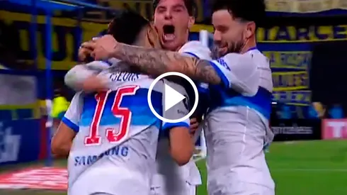 Universidad Católica le está ganando 1 a 0 a Boca en La Bombnoera.