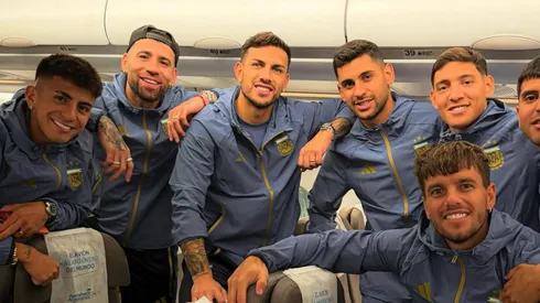 Paredes viajó con la Selección Argentina