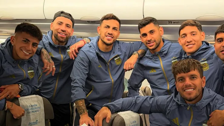 Paredes viajó con la Selección Argentina
