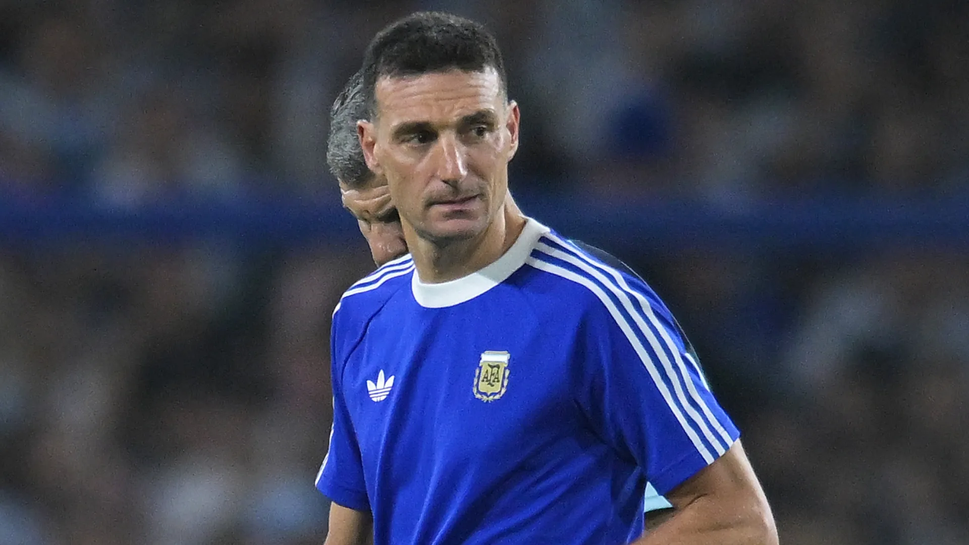 Scaloni ultima detalles en el once para el debut. Foto: Getty