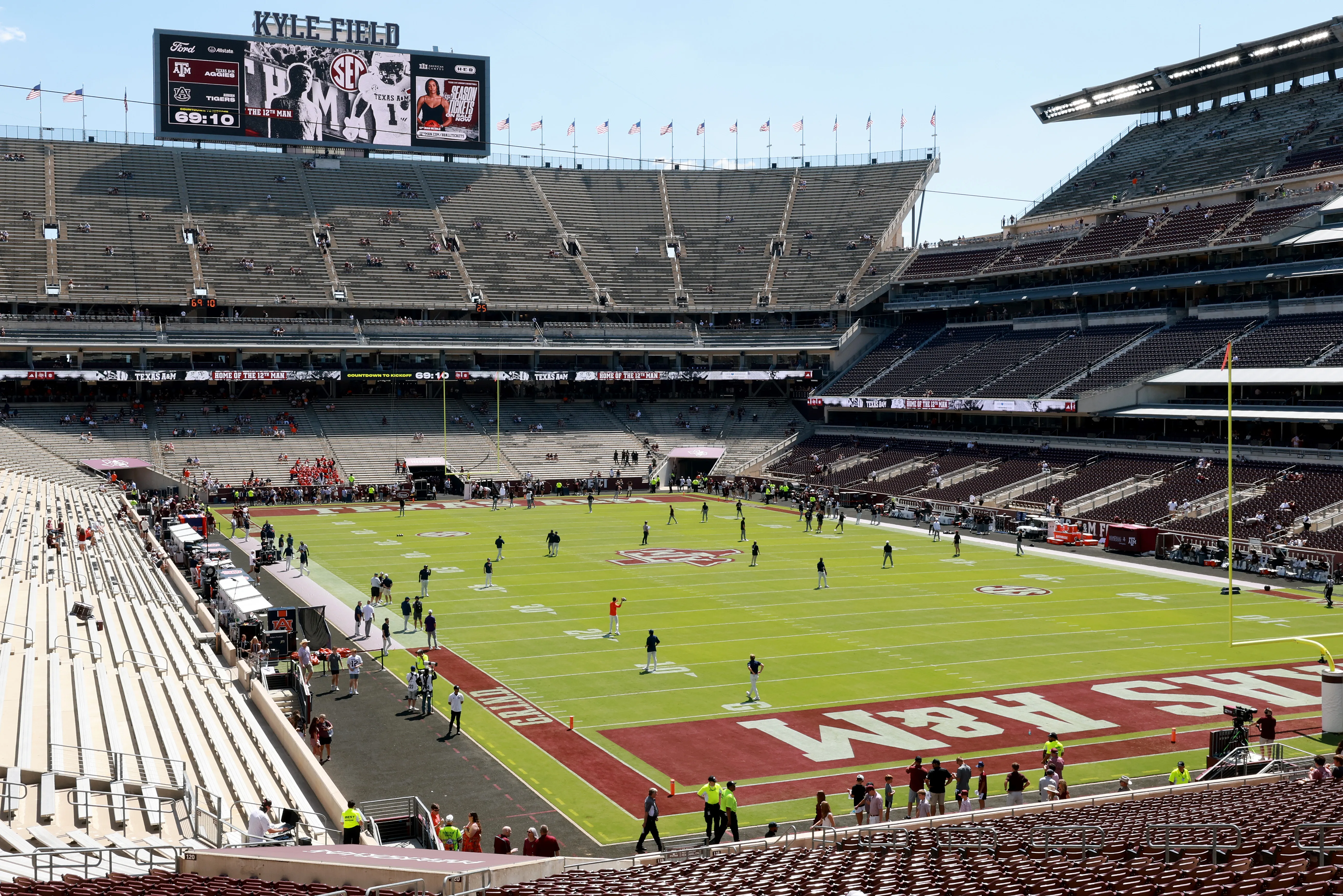 Kyle Field, el estadio que albergará Argentina vs. Honduras. Foto: Getty Images