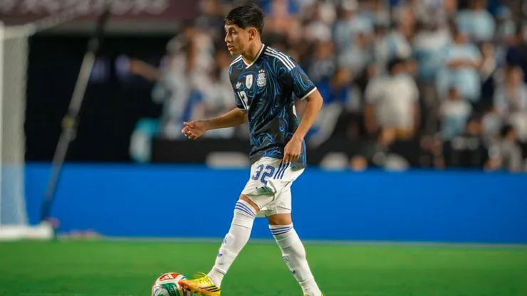 Aranda debutó con la Selección Argentina.